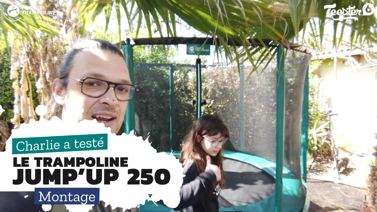 Trampoline enfant pour petit jardin Jump Up 250 de chez France Trampoline - Tutoriel de montage
