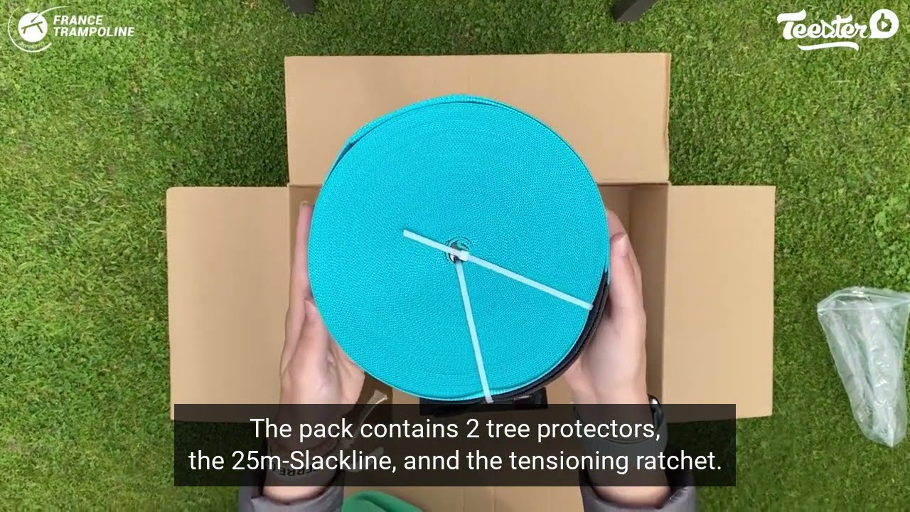 Slackline XL from France Trampoline - Unboxing, Demo & Review