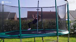 Ovalie 430 garden trampoline from France Trampoline - First uses & Demonstration