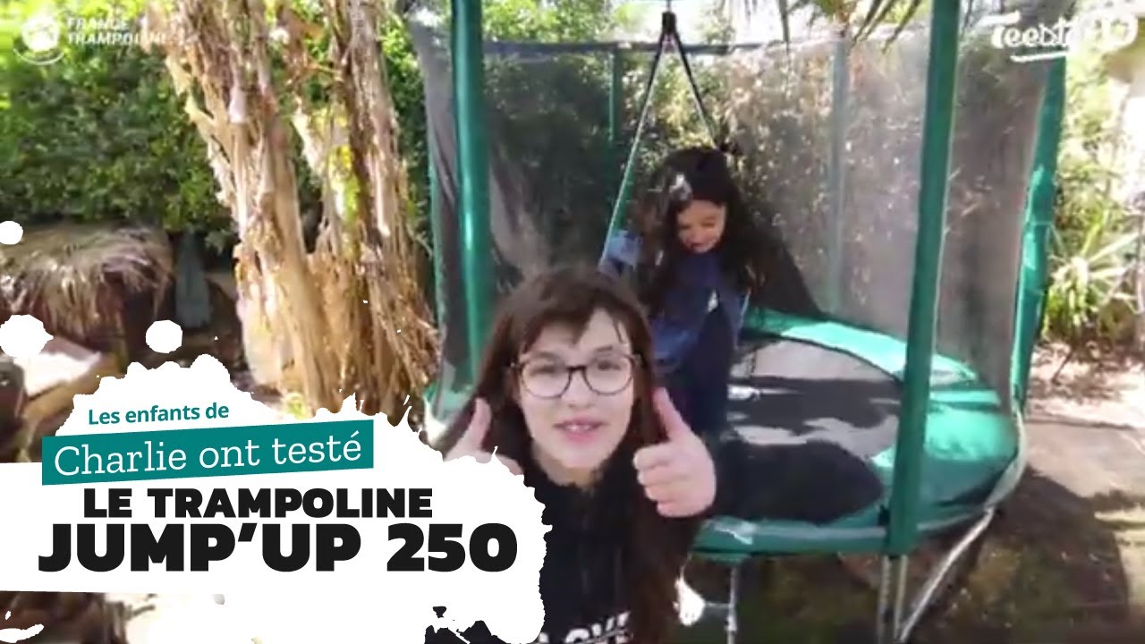 Trampoline enfant pour petit jardin Jump Up 250 - Présentation client du produit