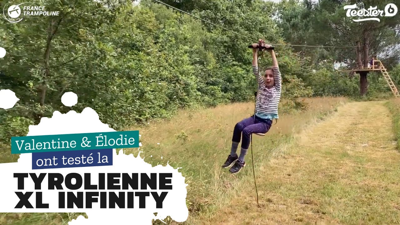 Tyrolienne XL Infinity de chez France Trampoline - Expérience après 3 mois