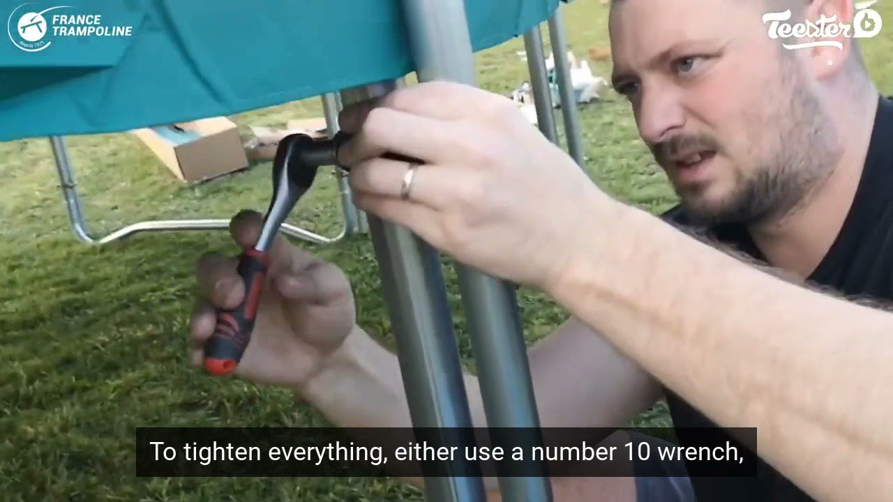 Jump Up 460 garden trampoline from France Trampoline - Assembly tutorial