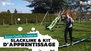 Slackline avec kit d'apprentissage - Présentation client du produit