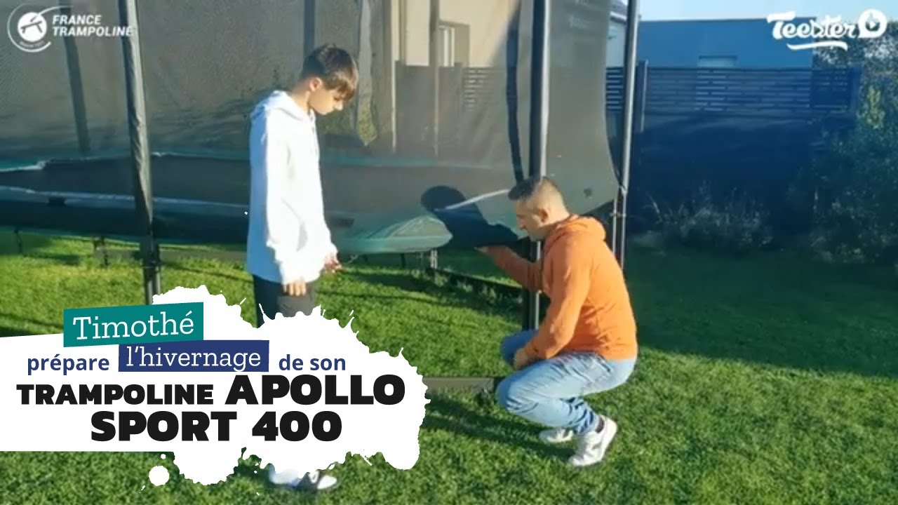 Trampoline Pack Apollo Sport 400 de chez France Trampoline - Démontage et hivernage