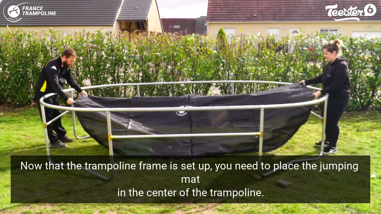 Ovalie 430 garden trampoline from France Trampoline - Assembly tutorial