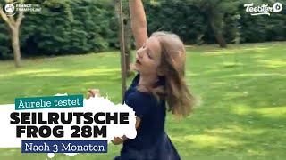FROG-Seilbahn 28m von Trampolin Technik - Kunden Feedback nach 3 Monaten