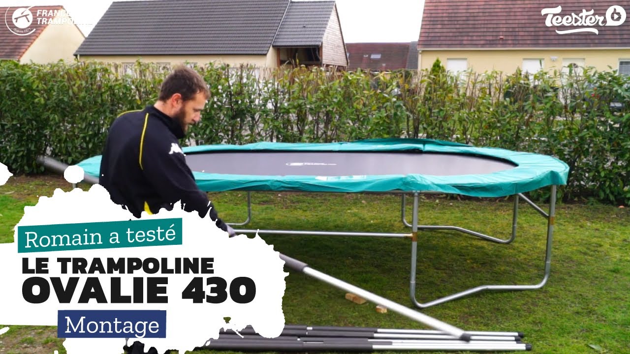 Trampoline de jardin Ovalie 430 de chez France Trampoline - Tutoriel montage