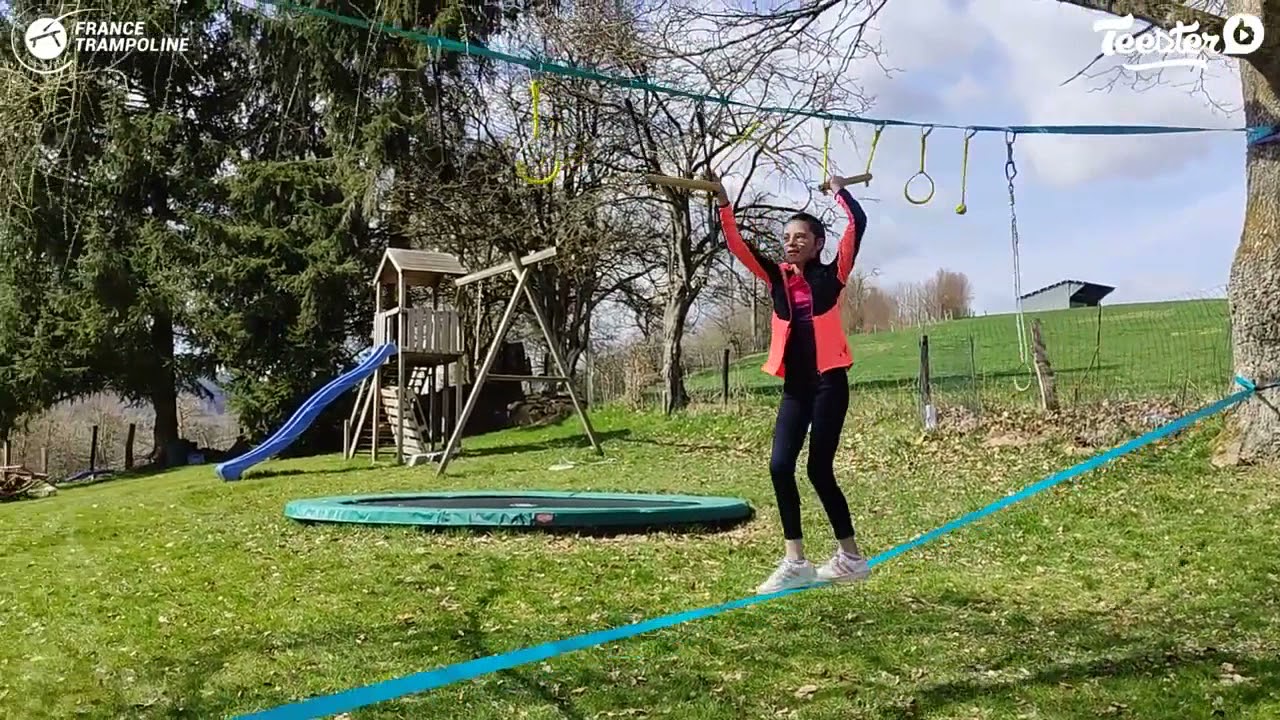Ninja course + 15m slackline from France Trampoline - Customer presentation of the product