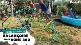Dôme d'escalade 300m de chez France Trampoline - Installation balançoire