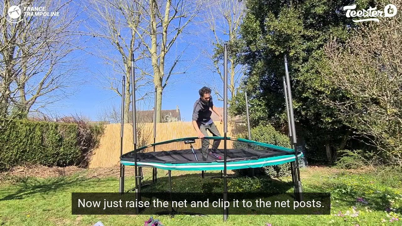 Boost'Up 390 garden trampoline from France Trampoline - Assembly and product presentation