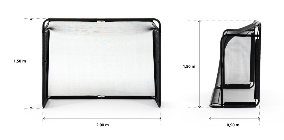 illustration de caractéristiques du produit Premium football goal