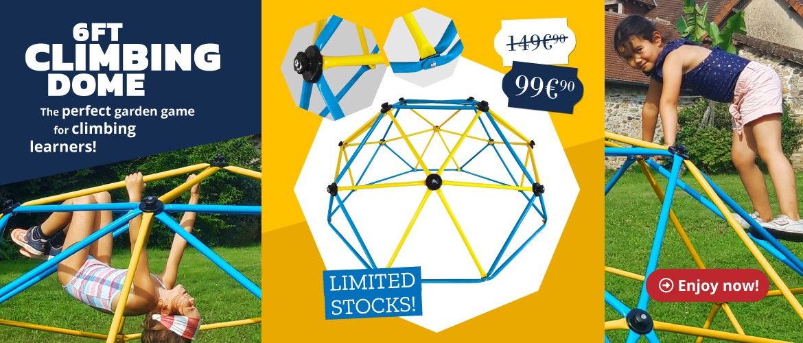50 &euro; discount on 6ft climbing dome for children