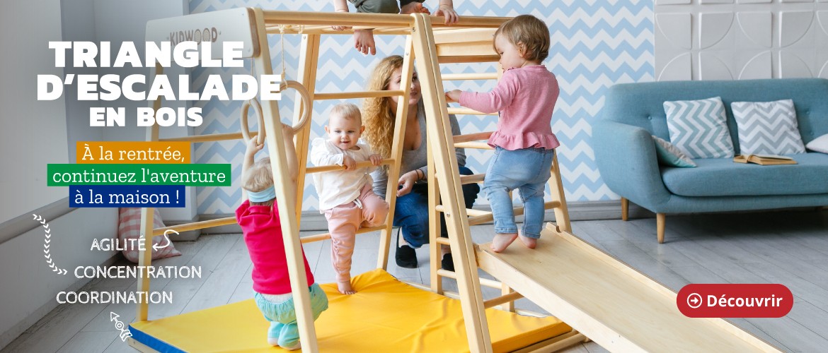 Triangle d'escalade en bois