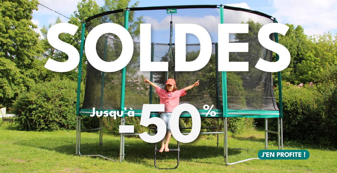 Soldes France Trampoline jusqu'&agrave; 50% de remise
