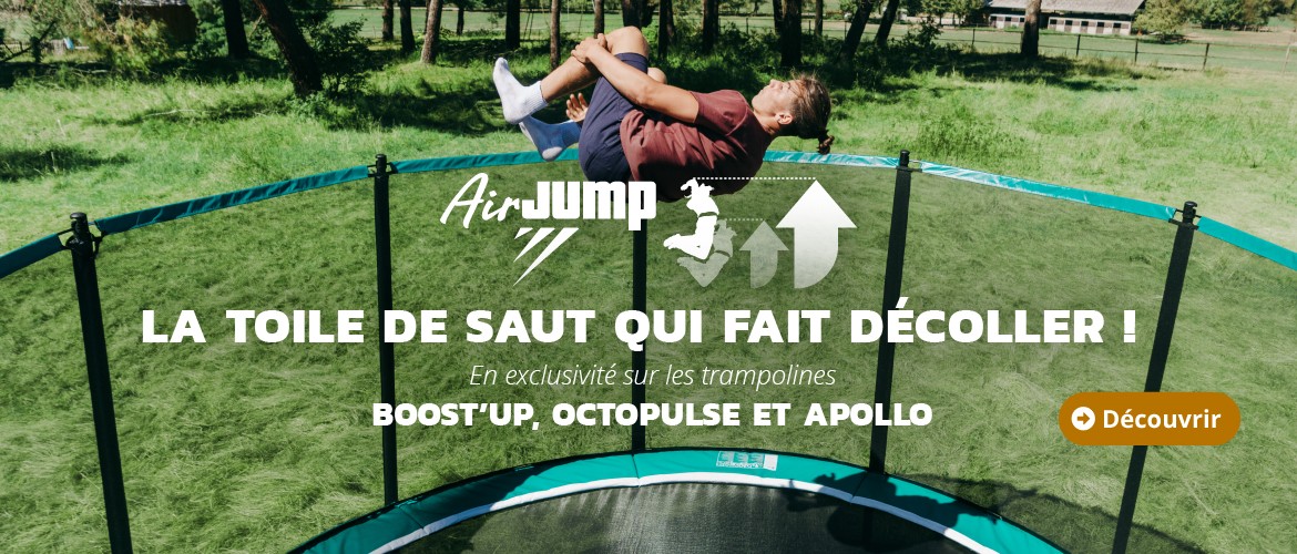 D&eacute;couvrez la toile de saut AirJump