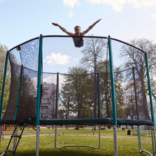 Le trampoline en toute sécurité