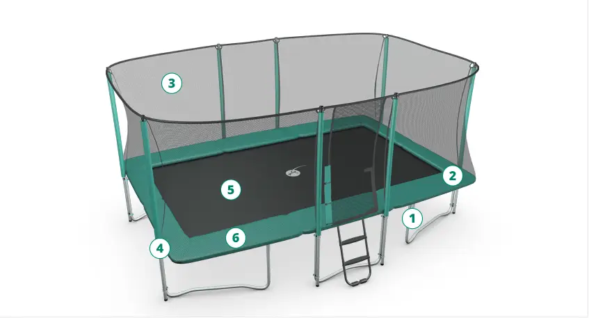 Drawing leisure trampoline