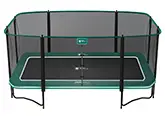 Rectangular recreational trampoline