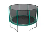 Round recreational trampoline